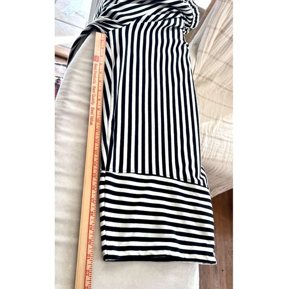 ALEMBIKA URBAN Black Striped Cotton Knit Balloon Pants - 1 (U.S. 6-8) - Picture 10 of 10